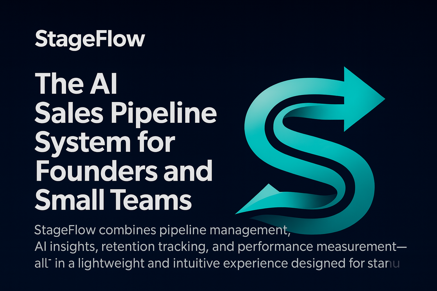 Your Leads Are Not the Problem; Your Process Is. StageFlow Fixes Both!